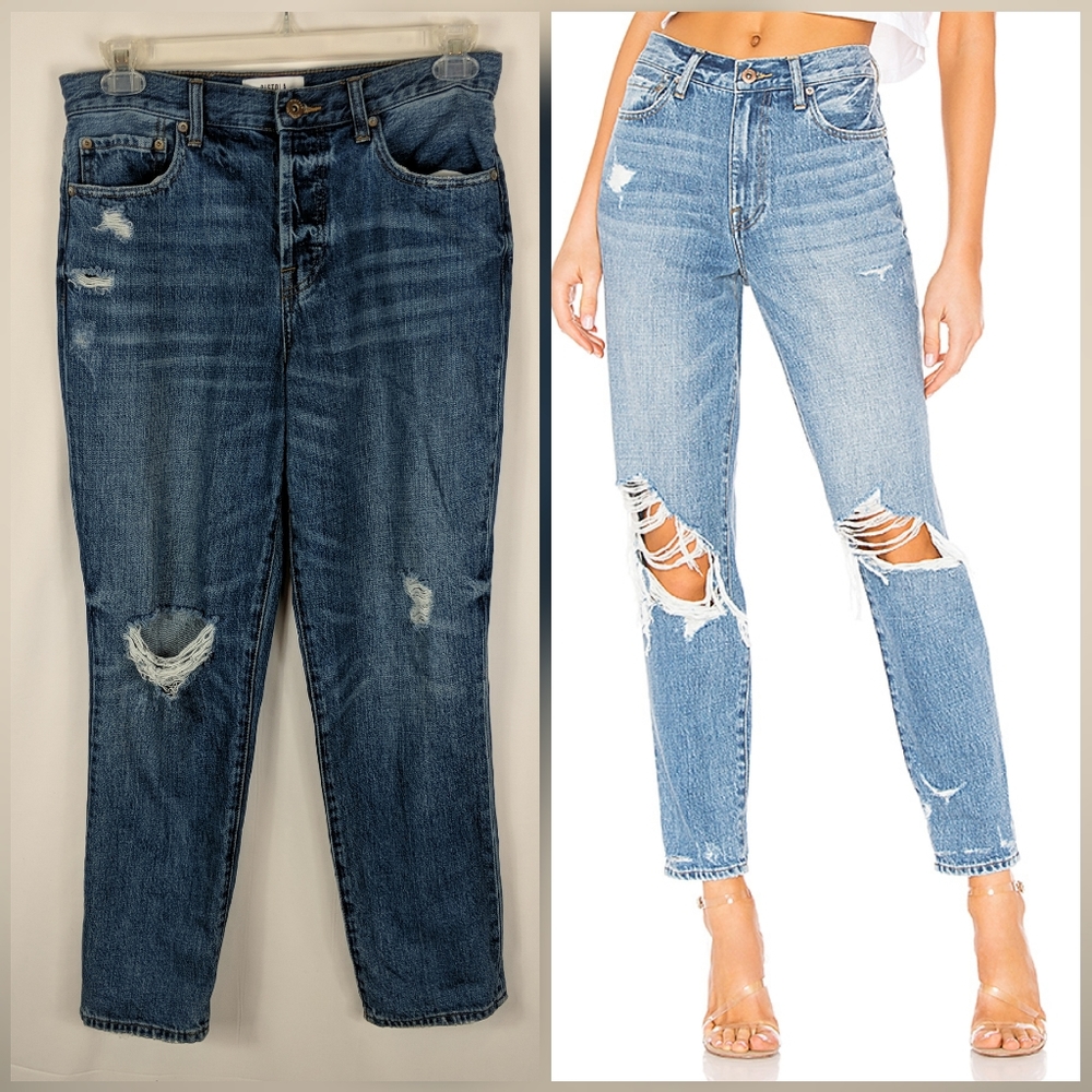 PISTOLA Presley High Rise Vintage Roller Jean Size